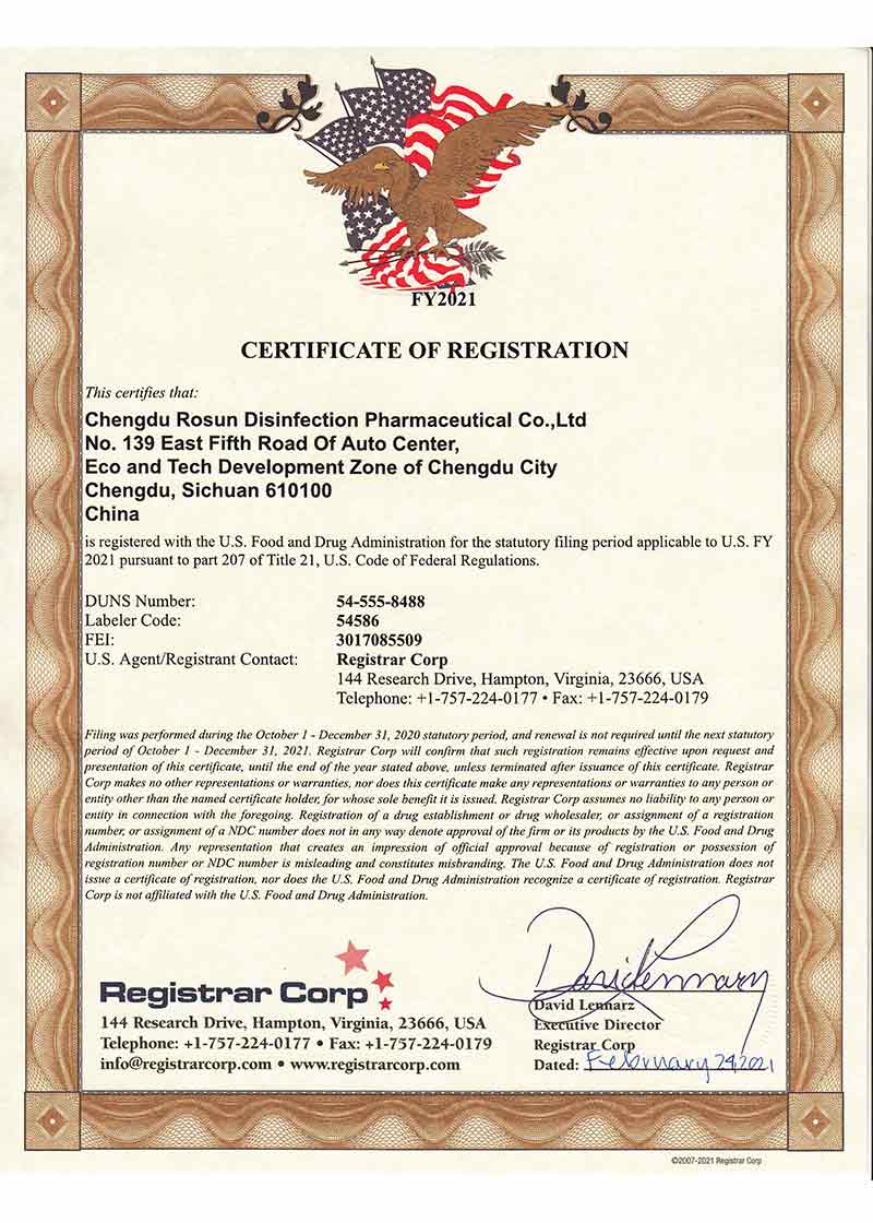 FDA Establishment Registration